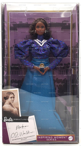 Madam C.J. Walker Barbie Signature Doll Inspiring Women Series 2022 Mattel HLM19