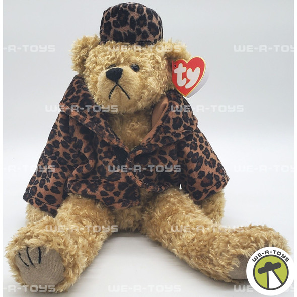Ty Attic Treasures Isabella the Bear with Cheetah Print Hat and Jacket Plush