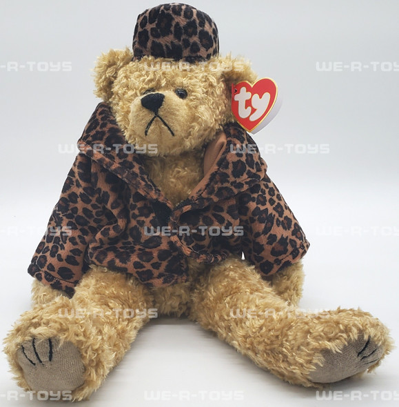 Ty Attic Treasures Isabella the Bear with Cheetah Print Hat and Jacket Plush