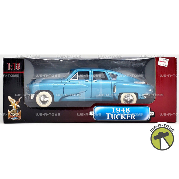 1948 Tucker Die Cast Metal Car Blue Road Signature Yat Ming 90668
