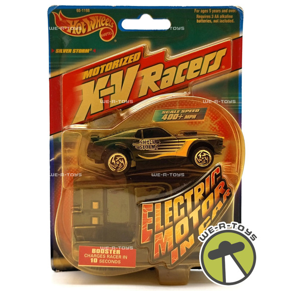 Hot Wheels Silver Storm Motorized X-V Racer 1999 Mattel Wheels 60-1198