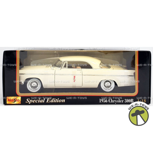 1956 Chrysler 300B Die Cast Vehicle White Maisto 31897