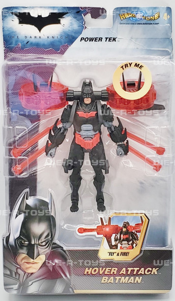 DC The Dark Knight Hover Attack Batman Power Tek Figure 2007 Mattel #M5062 NRFP