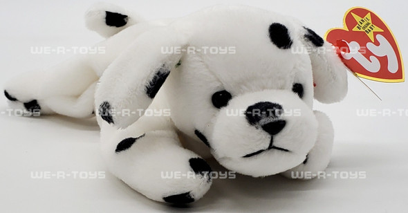 Ty Beanie Baby Sparky the Dalmatian with White Ears Plush