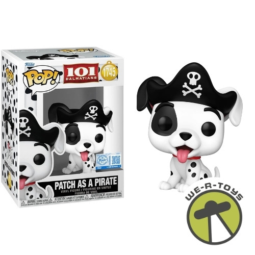 Funko Pop 101 Dalmatians Patch as a Pirate Vinyl Figure #1745 Specialty