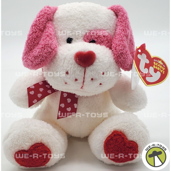 Ty Beanie Baby Lovesick the Dog Valentine's Day Plush 2006
