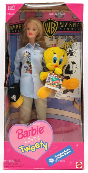Barbie Loves Tweety Barbie Doll & Tweety Bird Mini Plush Special Edition 1998