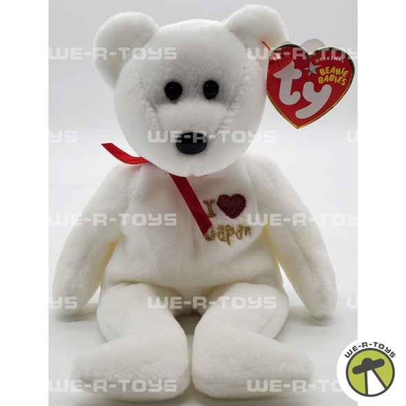 Ty Beanie Baby I Love Japan the Bear Plush 2005
