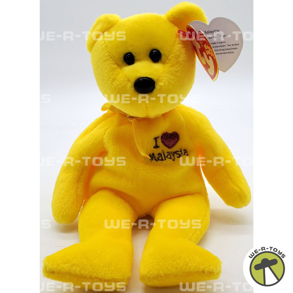Ty Beanie Baby I Love Malaysia the Bear Plush 2005