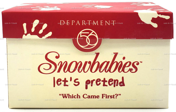 Department 56 Snowbabies Let's Pretend "Which Came First?" 2002 Figurine #69339