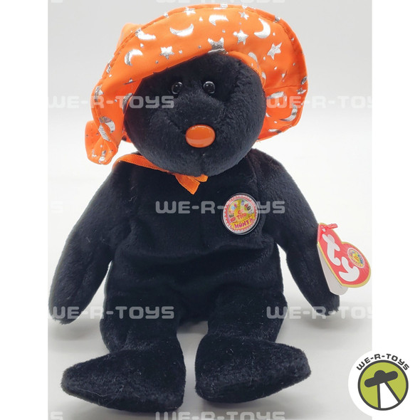 Ty Beanie Baby Pocus the Bear Halloween Plush BBOM October 2005
