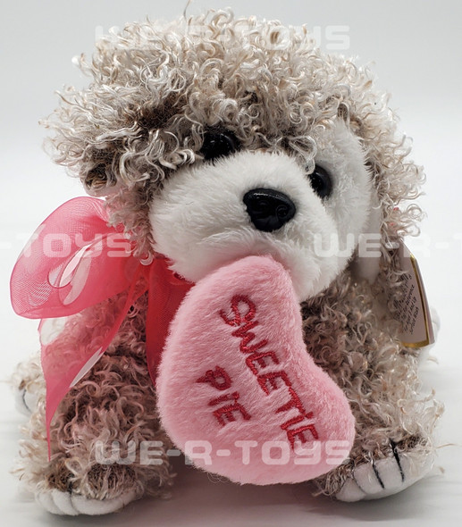 Ty Beanie Baby Snookums the Dog Holding Heart Plush 2005