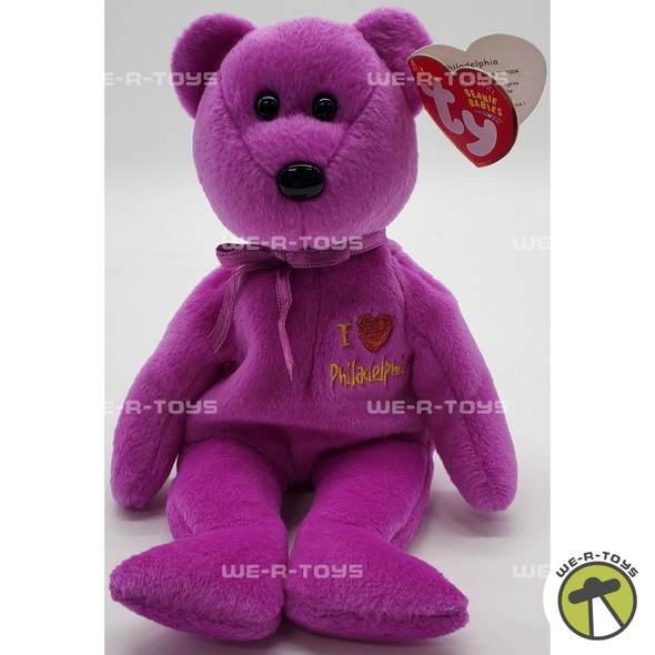 Ty Beanie Baby I Love Philadelphia the Bear Plush 2004
