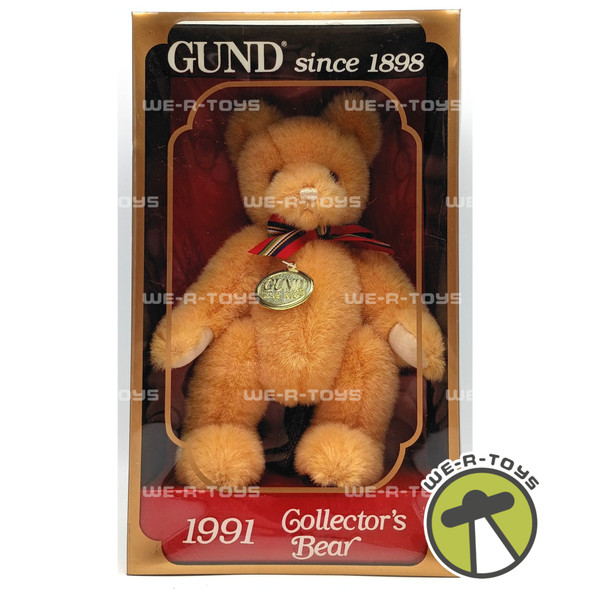 Gund Collectors Bear 1991 Golden Honey Bear 9 Inch Teddy Bear Plush Gold Tag