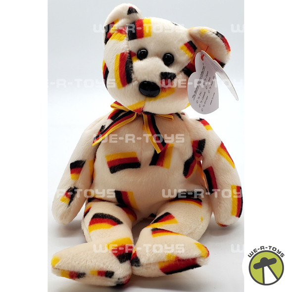 Ty Beanie Baby Deutschland the Bear with Black Nose Plush