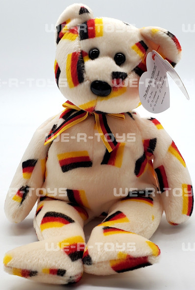 Ty Beanie Baby Deutschland the Bear with Black Nose Plush
