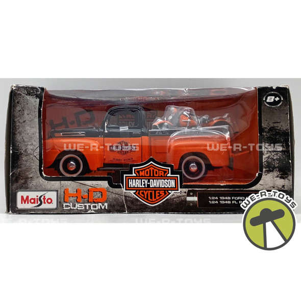 Maisto Harley-Davidson Motorcyles 1948 Ford F1 Pickup Truck & FL Panhead Set