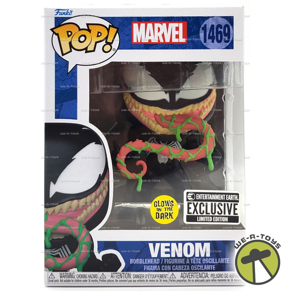 Funko Pop! Marvel Venom Bobblehead Glow in the Dark 2024 Vinyl Figure #1469