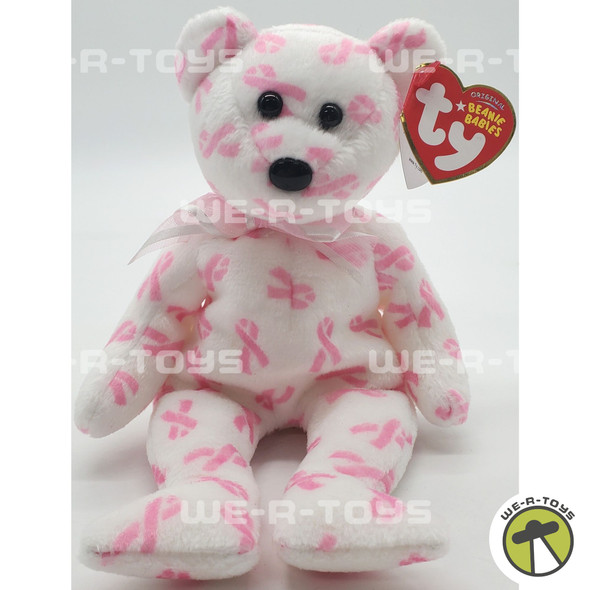Ty Beanie Baby Giving the Bear Breast Cancer Awareness Plush 2007