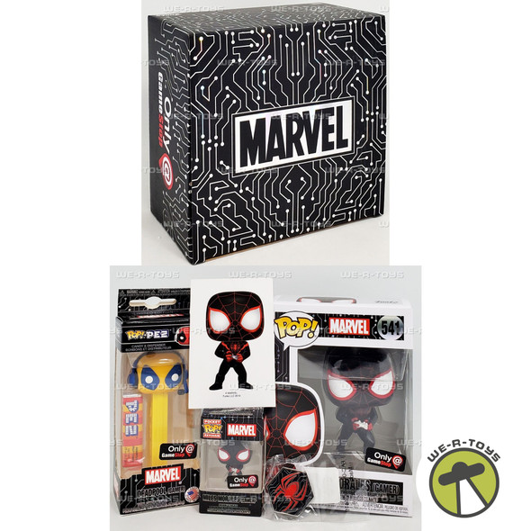 Funko POP Marvel Miles Morales Spider-Man GameStop 5 Piece Mystery Box
