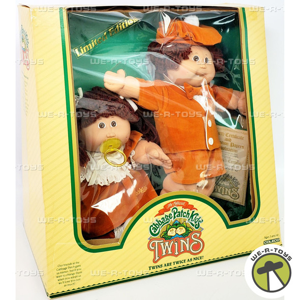 Cabbage Patch Kids Twins Boy and Girl Dolls 1984 Coleco 04561
