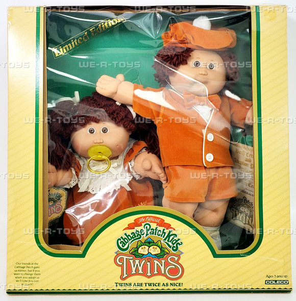 Cabbage Patch Kids Twins Boy and Girl Dolls 1984 Coleco 04561