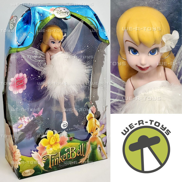 Disney Fairies Tinkerbell Porcelain Doll 2008 The Brass Key Keepsakes 04225