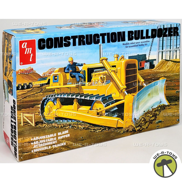 AMT Construction Bulldozer 1:25 Scale Model Kit Round 2 Models 02033