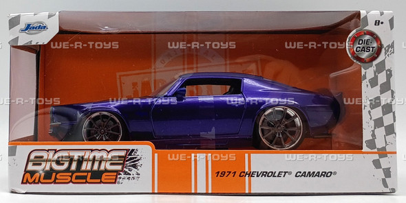 BigTime Muscle 1971 Chevrolet Camaro Purple Die Cast Vehicle 2025 Jada #53003