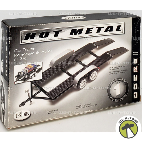 Hot Metal Car Trailer 1:24 Scale Metal Kit 02340