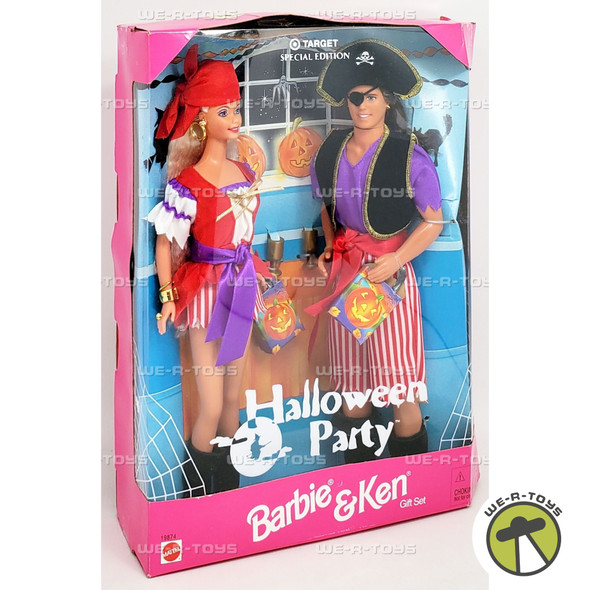 Halloween Party Barbie and Ken Gift Set Target Special Edition 1998 Mattel 19874