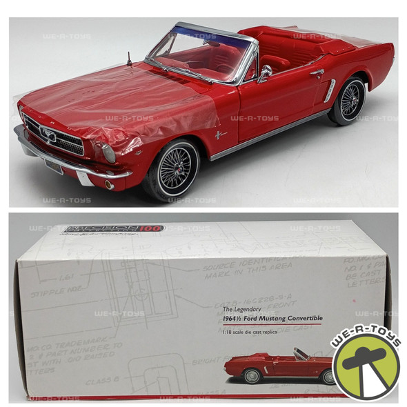 Precision 100 Collection 1964 Red Ford Mustang Convertible Red 1:18 Scale #32400