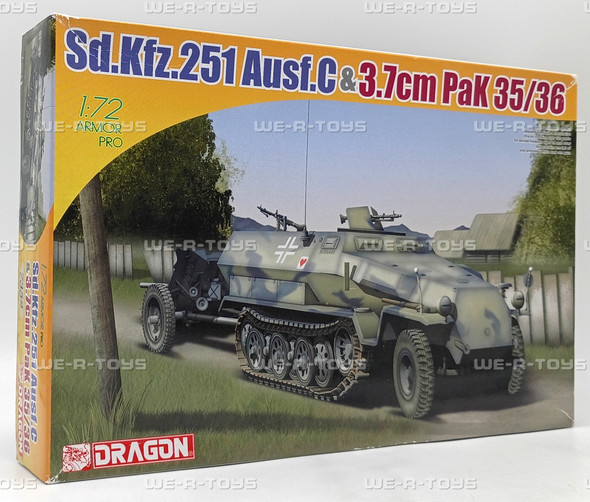 Dragon Sd.Kfz.251 Ausf.C &3.7cm PaK 35/36 Tank 1:72 Model Kit 2010 Dragon #7352
