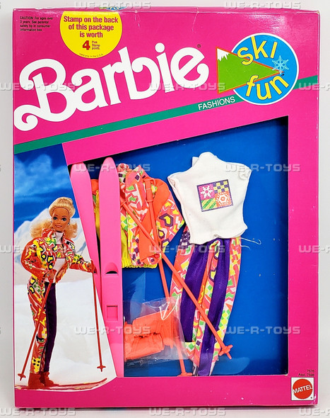 Barbie Ski Fun Fashion Set 1991 Mattel 07576