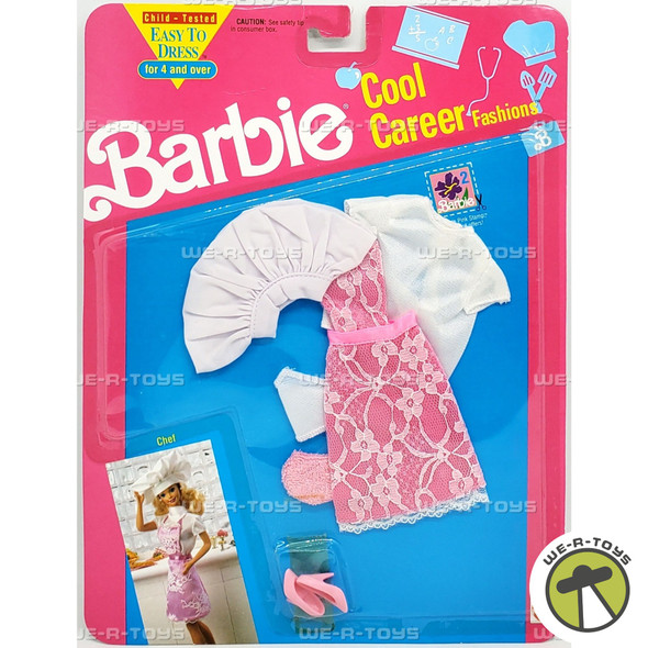 Barbie Easy to Dress Cool Career Fashions Chef Set 1991 Mattel 05791