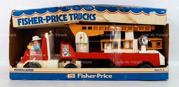 Fisher Price Hook & Ladder Truck Firetruck & Fireman1979, 1980 Fisher Price 319