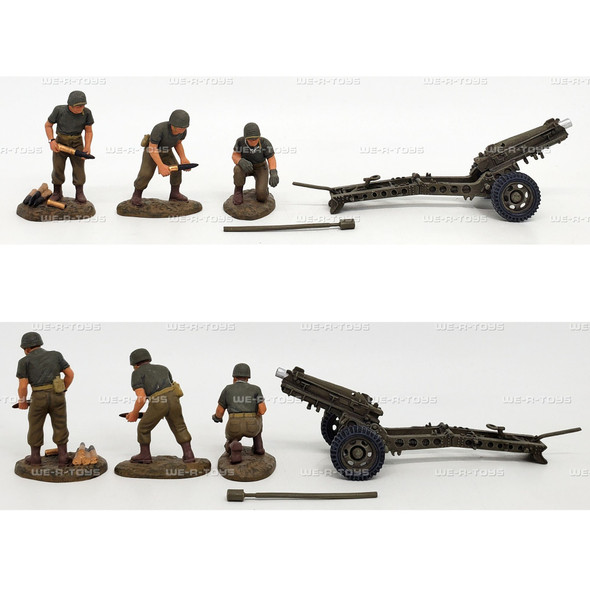 WWII Squads US 75MM Pack Howitzer and Crew Figure Set Ertl 17249