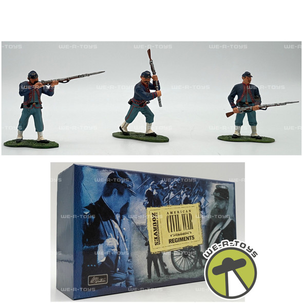 W Britain American Civil War Regiments 72nd Pennsylvania Zouaves 3 Figurine Set