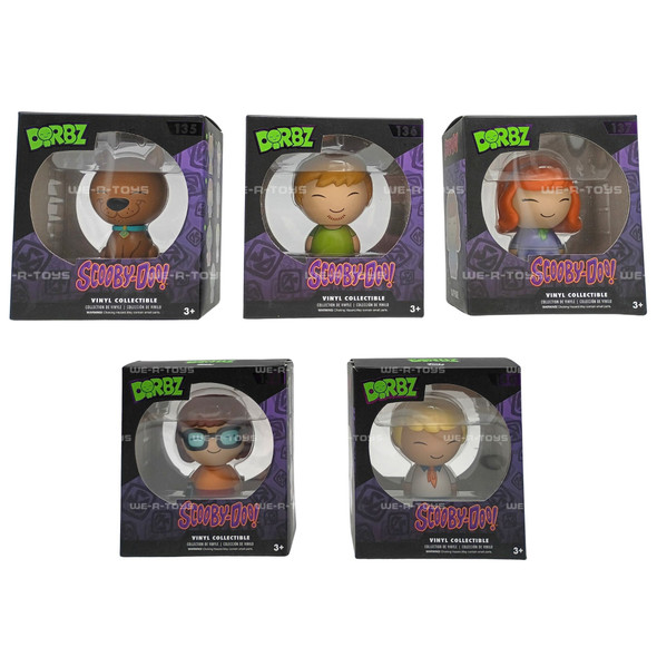 Funko Dorbz Scooby Doo Shaggy Fred Velma Daphne 5 Vinyl Figures Collectible Set