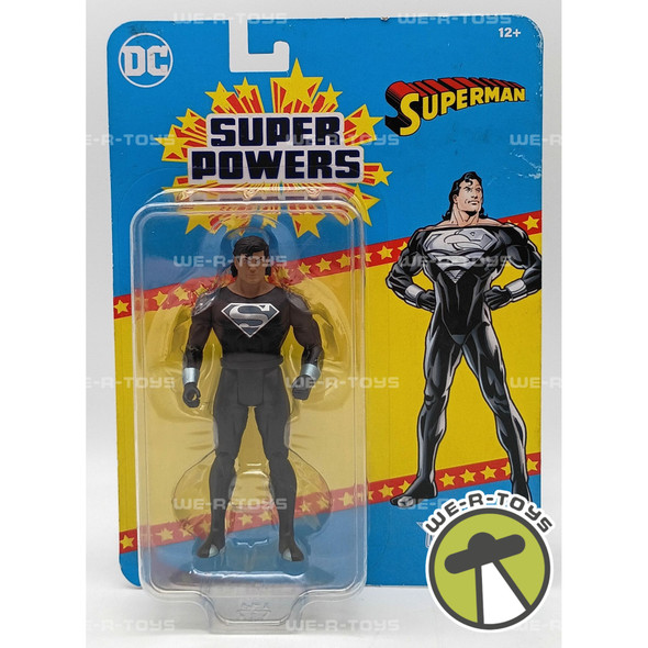 DC Superman Super Powers Classic Action Figure Black Suit 2025 McFarlane Toys