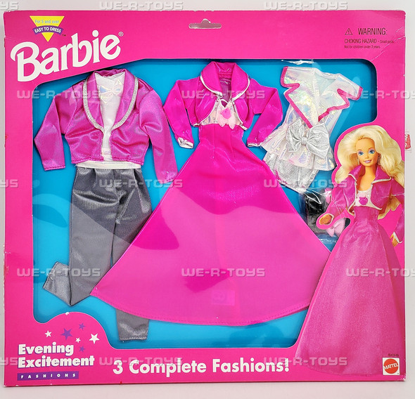 Barbie and Ken Easy to Dress Evening Excitement Fashions 1995 Mattel 65415