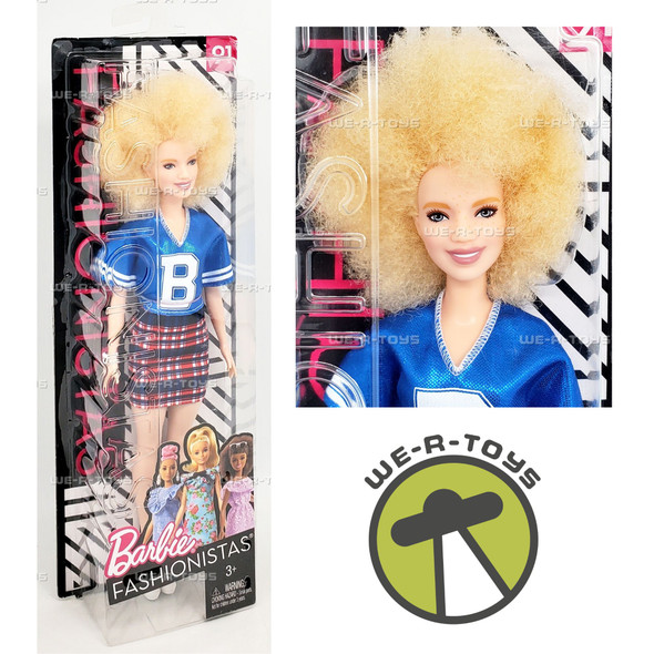 Barbie Fashionistas #91 Varsity Plaiditude Doll 2017 Mattel FJF51