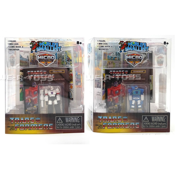 Transformers Worlds Smallest Micro Action Figures Set of 2 Soundwave & Megatron