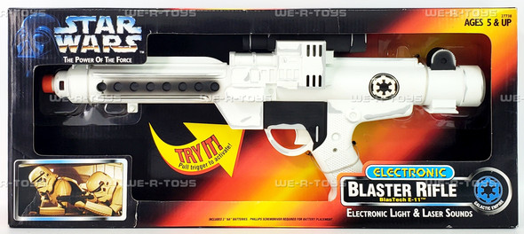 Star Wars The Power of the Force Electronic Blaster Rifle BlasTech E-11 Kenner