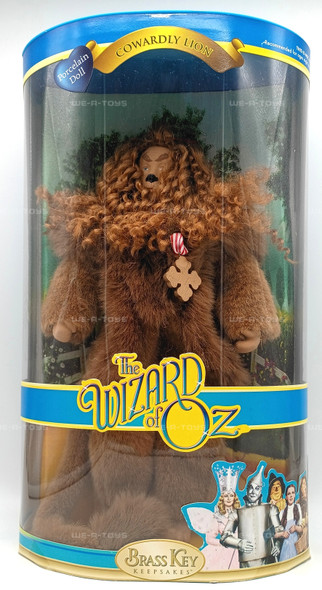 The Wizard of Oz Cowardly Lion Porcelain Doll 2005 Brass Key Keepsakes Item#2114