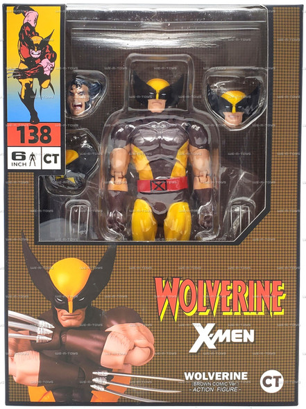 Marvel X-Men Wolverine Action Figure Brown Comic Version No. 138 Medicom Toy