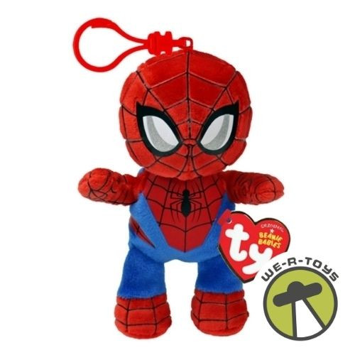 Ty Clips Marvel Spider-Man Plush Keychain
