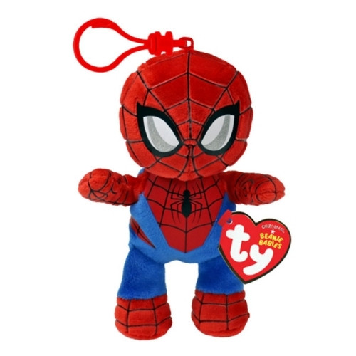 Ty Clips Marvel Spider-Man Plush Keychain