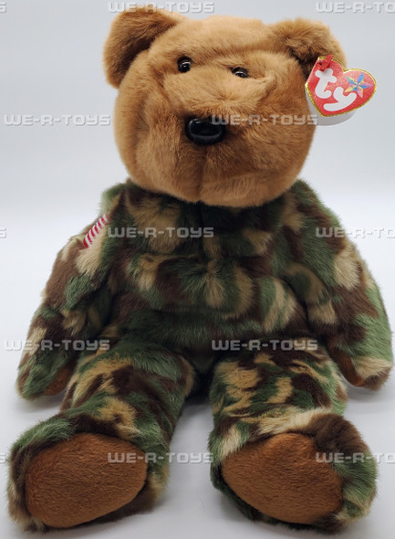 Ty Beanie Buddy Hero the Military Bear Plush 2004