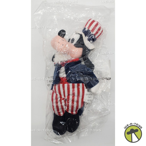 Disney Store Exclusive Uncle Sam Goofy Bean Bag Plush